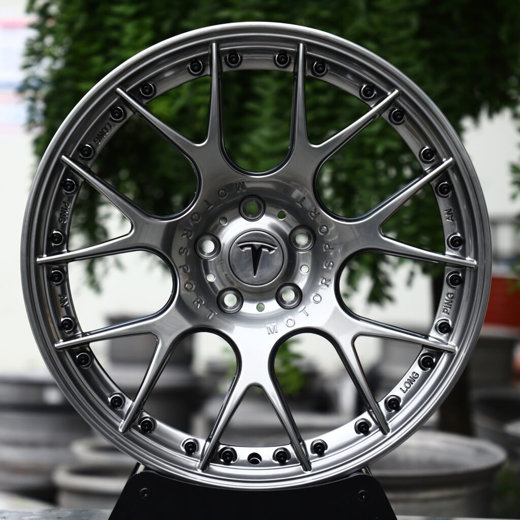 Tesla Motorsport Matte Gunmetal 10-Spoke Y-Design Forged Wheels – Tesla Model Y Performance Fitment (18-21in, 5×114.3) Гоночные кованые диски