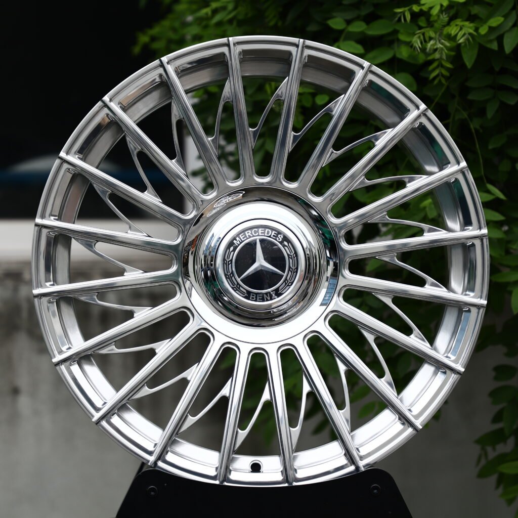VOSSEN S17 Full Polished Chrome Silver 15-Spoke Forged Wheels – Mercedes-Benz S-Class Maybach Fitment (19-22in, 5×112) Реплика кованых дисков