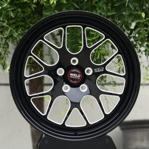 Weld Racing-Style Machined Face Mesh Multi-Spoke Forged Drag Racing Wheels – Ford Mustang GTD Fitment (19-20in, 5x114.3)