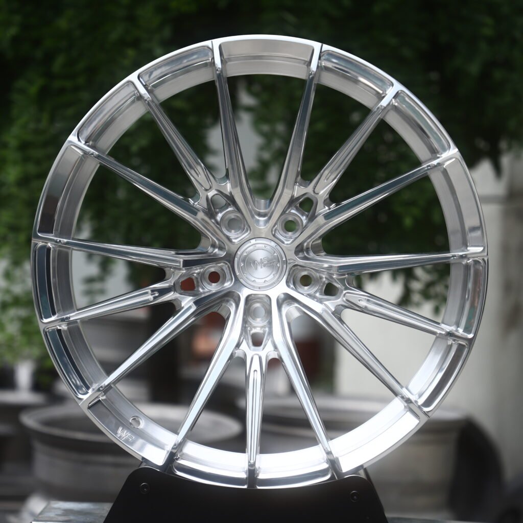 WF Full Polished Chrome Silver 15-Spoke Forged Wheels – Mercedes-Benz S-Class Maybach Fitment (19-22in, 5×112) Реплика кованых дисков