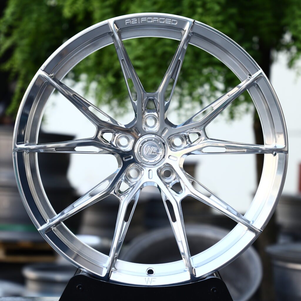 WF Full Polished Silver 10-Spoke Y-Design Forged Wheels – BMW M3 CS Handschalter Fitment (19-21in, 5×112) Реплика кованых дисков