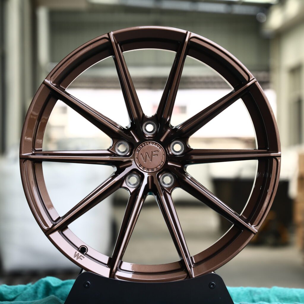 WF Gloss Bronze Red 10-Spoke Y-Design Forged Wheels – BMW M3 CS Handschalter Fitment (19-21in, 5×112) Реплика кованых дисков