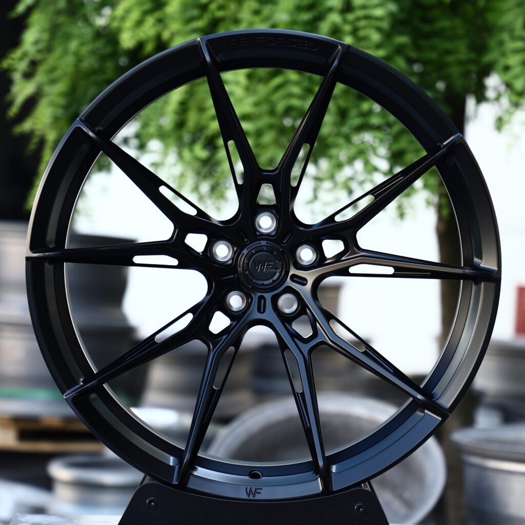 WF Machined Black 10-Spoke Y-Design Forged Wheels – BMW M3 CS Handschalter Fitment (19-21in, 5×112) Реплика кованых дисков