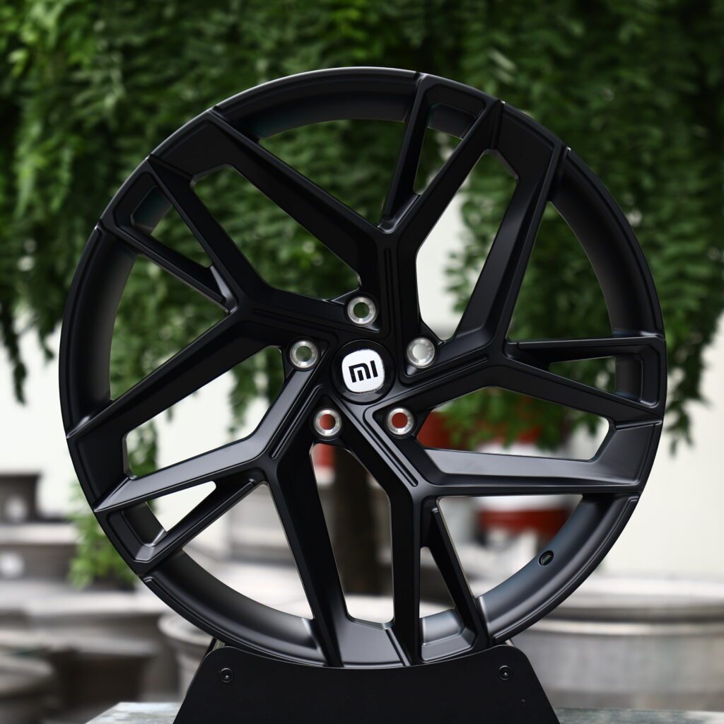 Xiaomi Matte Black 5-Spoke Y-Design Forged Wheels – Tesla Model Y Performance Fitment (19-21in, 5×114.3) Monoblock forged wheel