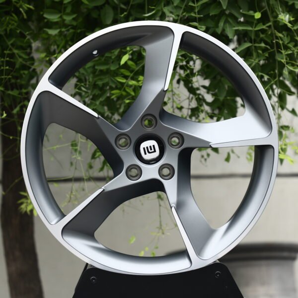Xiaomi OEM-Style IMOTORS Machined Face 5-Spoke Forged Wheels – Xiaomi SU7, front view