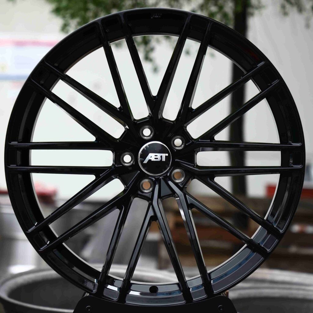 Audi A4 wheels – ABT Matte Silver 10 Y-Spoke, front view