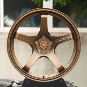 Advan Racing GT-Style Bronze 5-Spoke Forged Wheels - Toyota GR86 / Honda Civic Type R Fitment (5-Lug)