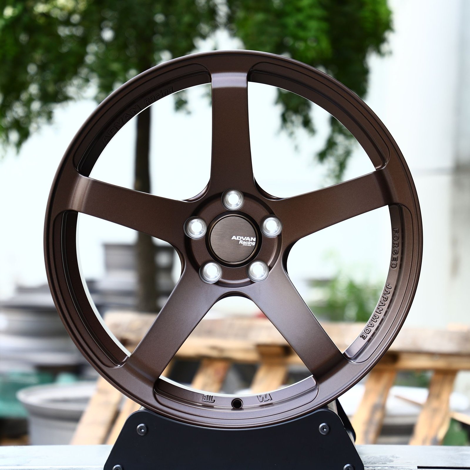 Honda S2000 wheels – Advan Racing Bronze Custom, front view