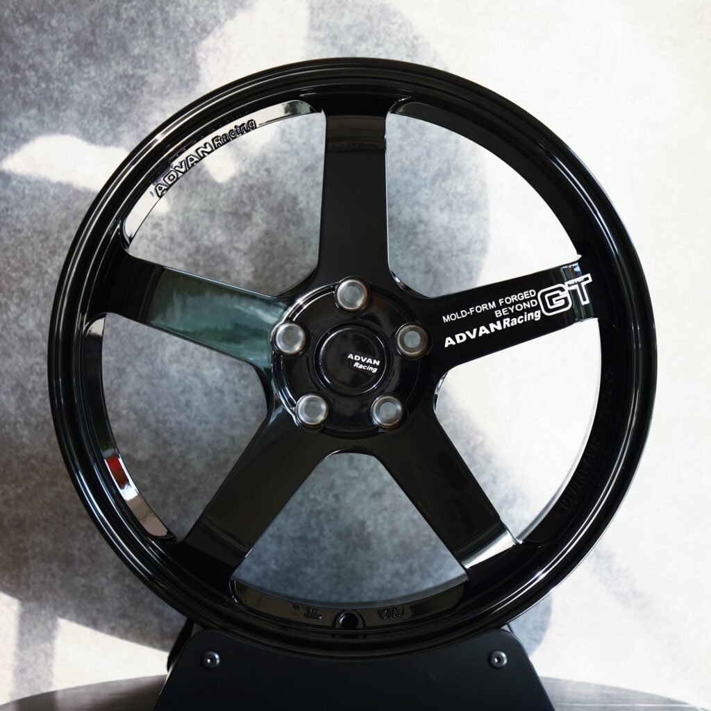 Advan Racing Gloss Black 5-Spoke Racing Forged Wheels - BMW M3 / Audi RS5 Fitment (5-Lug) Monoblock forged wheel