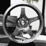 Advan-Style Brushed Silver 5-Spoke Deep-Lip Forged Wheels – Toyota GR86 / Honda Civic Type R Fitment (5-Lug)
