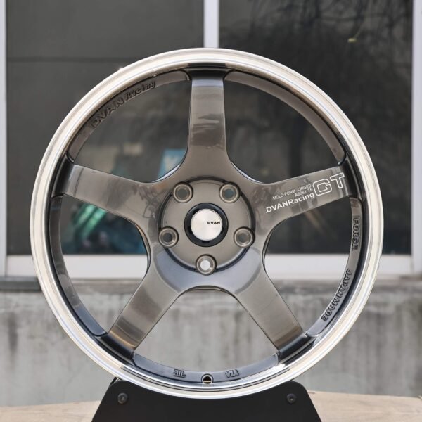 Honda S2000 wheels – Advan Racing Metallic Gray 5-Spoke Deep Lip, front view