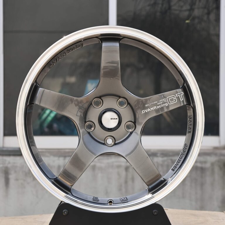 Honda S2000 wheels – Advan Racing Metallic Gray 5-Spoke Deep Lip, front view