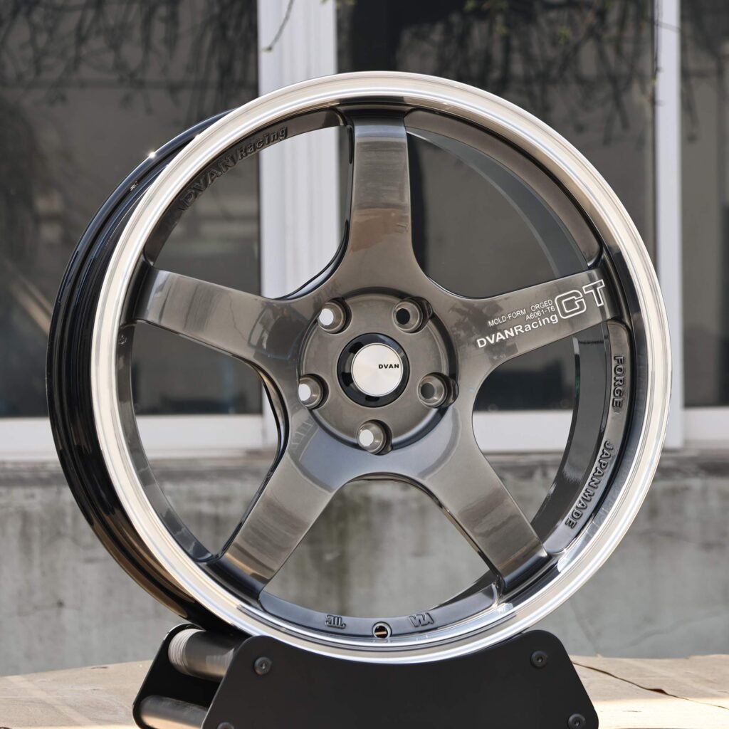 Advan Racing Metallic Gray 5-Spoke Deep Lip Forged Wheels - BMW M3 / Audi RS5 Fitment (5-Lug) view 2