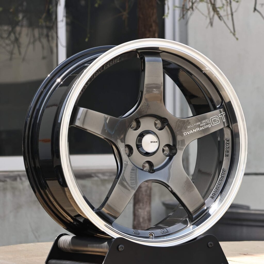 Advan Racing Metallic Gray 5-Spoke Deep Lip Forged Wheels - BMW M3 / Audi RS5 Fitment (5-Lug) view 3