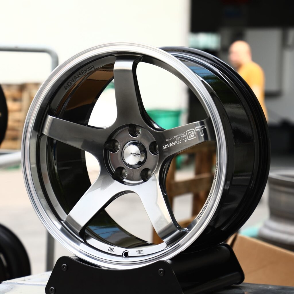 Advan Racing Metallic Gray 5-Spoke Forged Wheels - BMW M3 / Audi RS5 Fitment (5-Lug) view 3