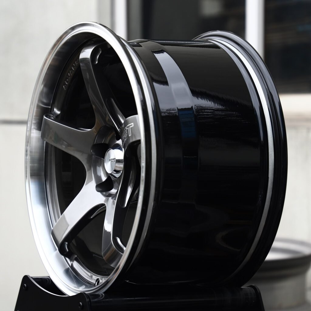 5x130 wheels – Metallic Gray 5-Spoke (Advan-Style), side view