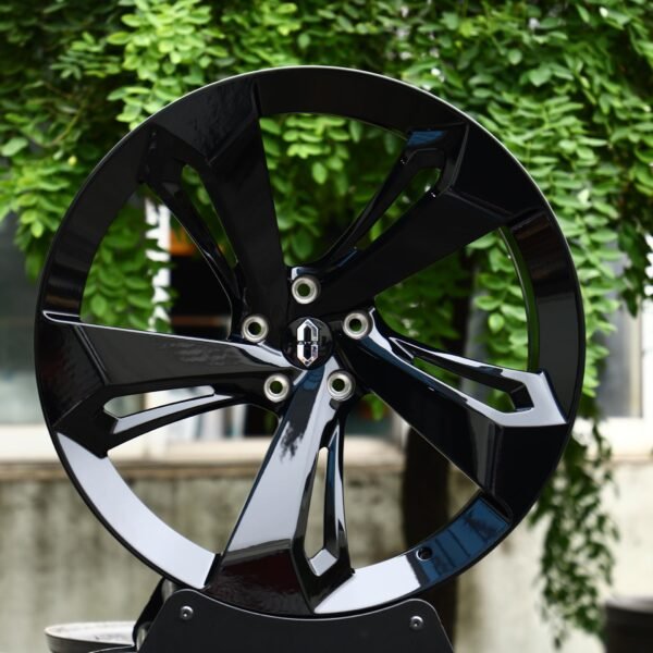 AITO M7 wheels – Gloss Black Directional (AITO OEM-Style), front view