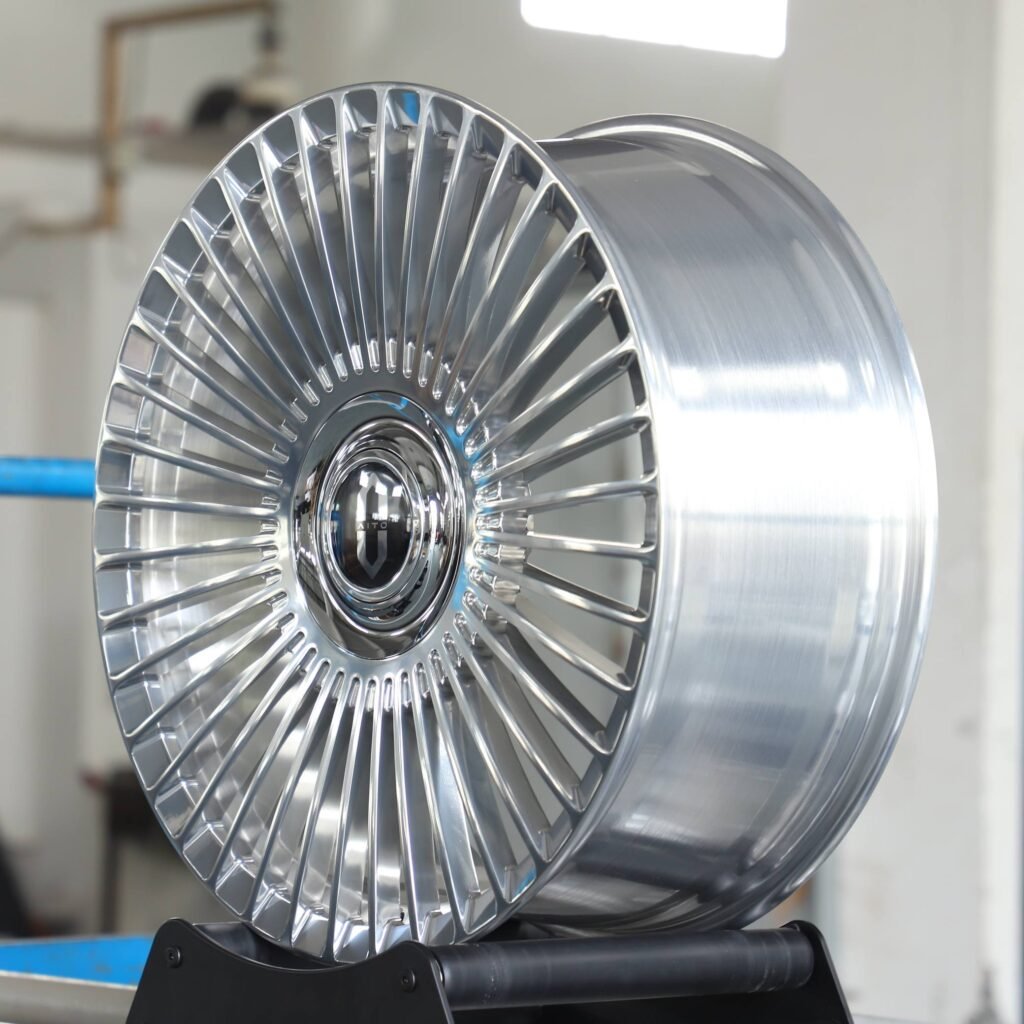 BMW M3 F80 wheels – Matte Silver Multi-Spoke, lip and barrel detail