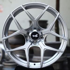 Alpine OEM-Style Hyper Silver 5 Y-Spoke Forged Wheels – Alpine A290 Fitment (5-Lug)