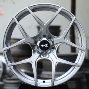 Alpine OEM-Style Hyper Silver 5 Y-Spoke Forged Wheels – Alpine A290 Fitment (5-Lug)