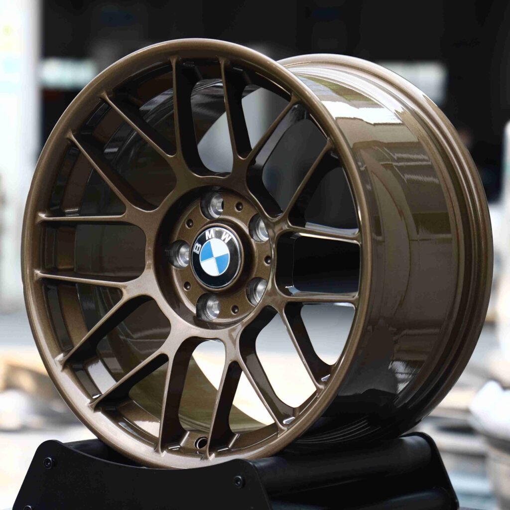 BMW 3 Series F30 wheels – Bronze (APEX ARC-8-Style), angled view