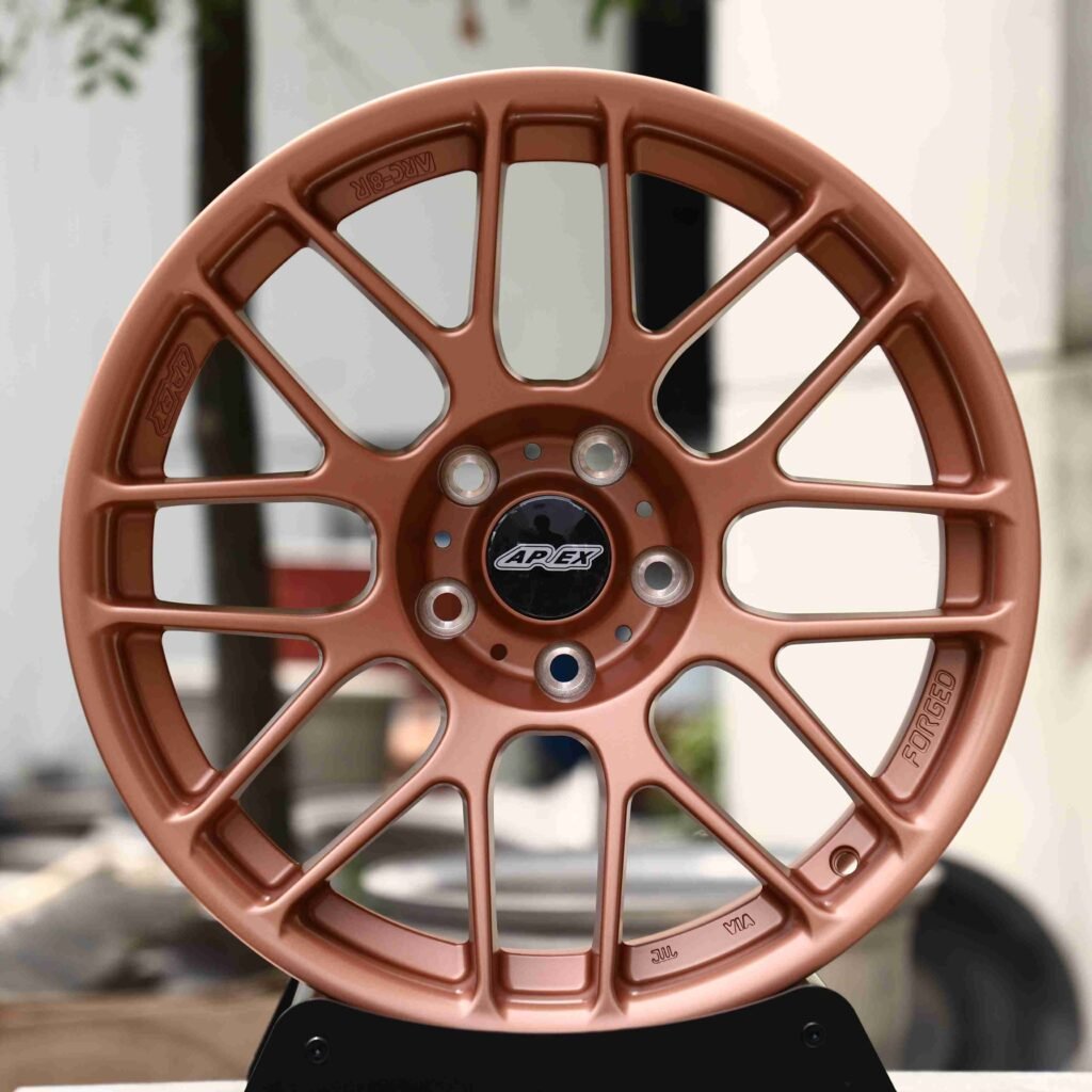 BMW M3 E46 wheels – Bronze (APEX ARC-8-Style), front view