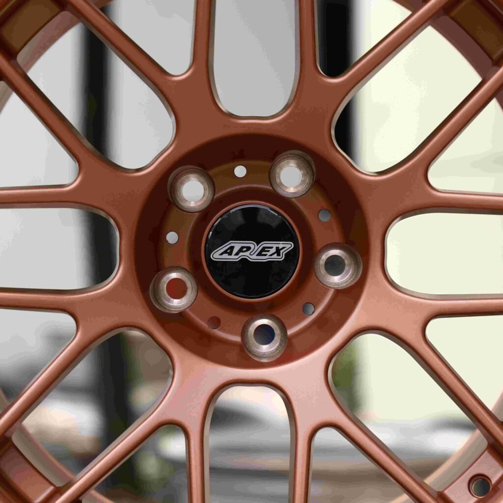 BMW M4 F82 wheels – Bronze (APEX ARC-8-Style), lip and barrel detail