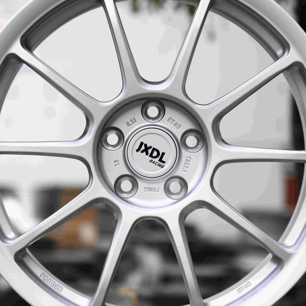 BMW M4 F82 wheels – Matte Silver (APEX ARC-8-Style), lip and barrel detail