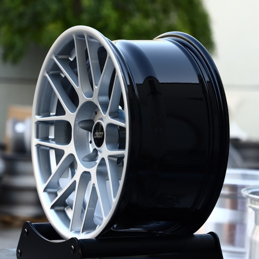 5x120 wheels – ARC Bright Silver 8 Y-Spoke (APEX ARC-8-Style), side view