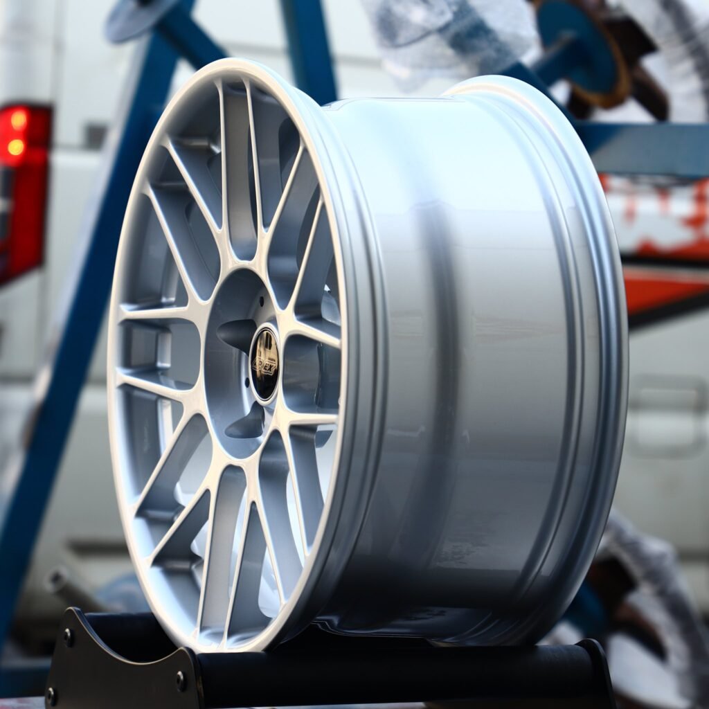 5x120 wheels – ARC Matte Silver Custom (APEX ARC-8-Style), side view