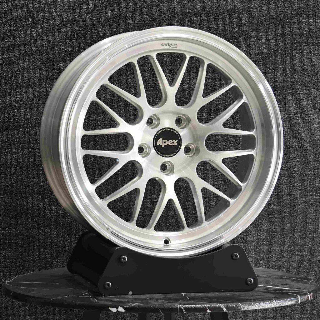 APEX Bright Silver 10 Y-Spoke Deep Lip Forged Wheels - BMW M3 / Audi RS5 Fitment (5-Lug) view 2