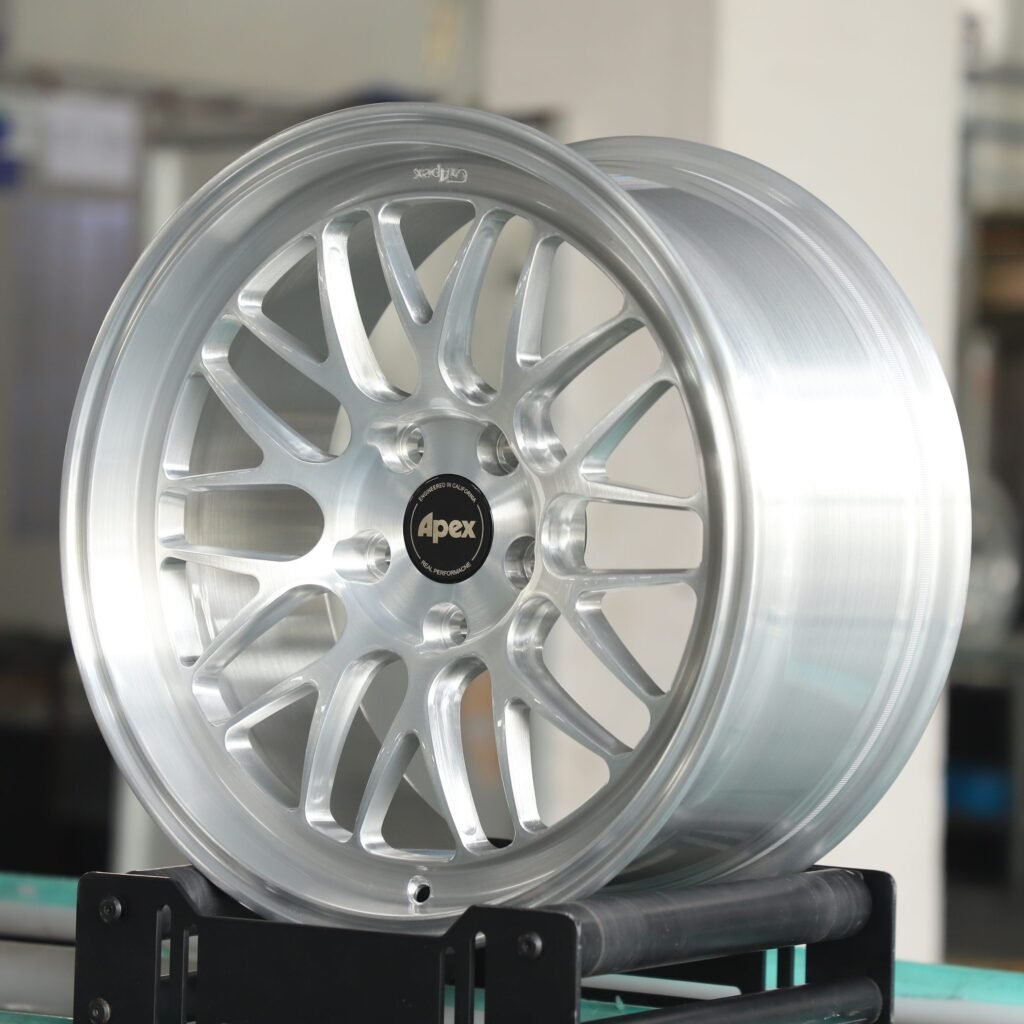 APEX Bright Silver 10 Y-Spoke Deep Lip Forged Wheels - BMW M3 / Audi RS5 Fitment (5-Lug) view 3