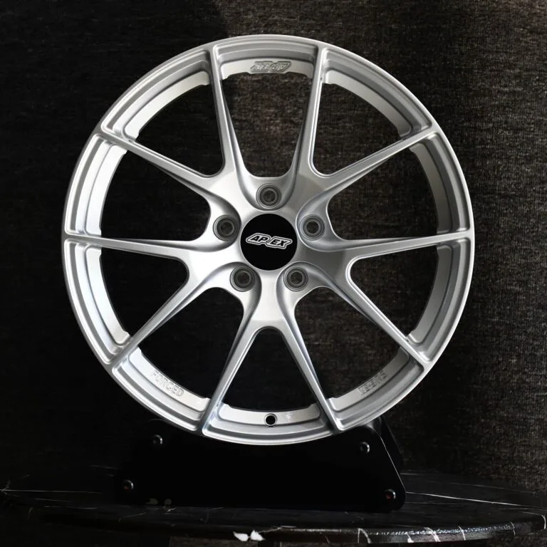 Toyota GR86 wheels – Bright Silver 5 Y-Spoke (APEX VS-5RS-Style), front view