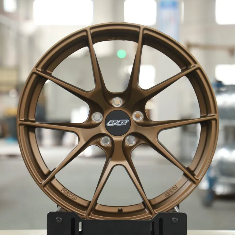 Toyota GR86 wheels – Bronze Gold 5 Y-Spoke (APEX VS-5RS-Style), front view