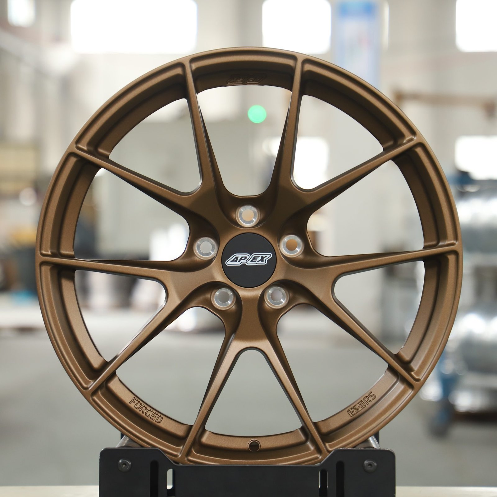 Toyota GR86 wheels – Bronze Gold 5 Y-Spoke (APEX VS-5RS-Style), front view