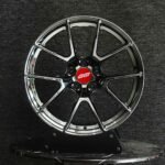 APEX-Style Black / Machined 5 Split-Spoke Forged Wheels – Toyota GR86 / BMW 3 Series F30 Fitment (5-Lug)