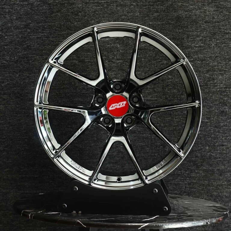 Toyota GR86 wheels – Chrome 5 Y-Spoke (APEX VS-5RS-Style), front view