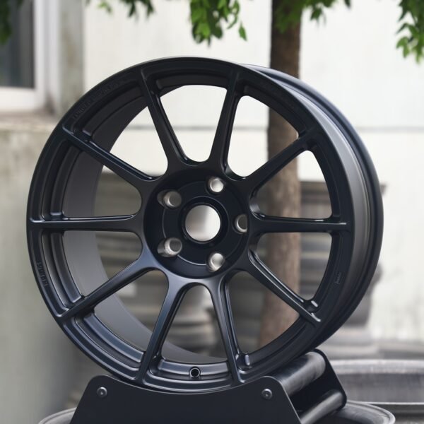 BMW 3 Series E90 wheels – Gloss Black 10-Spoke (APEX SM-10-Style), front view