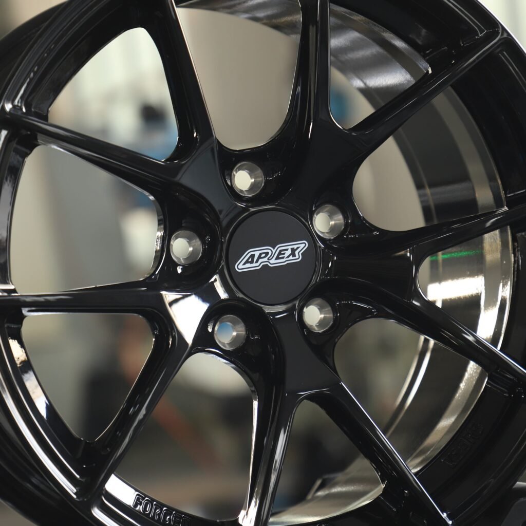 APEX Gloss Black 5 Y-Spoke Forged Wheels - BMW M3 / Audi RS5 Fitment (5-Lug) view 3