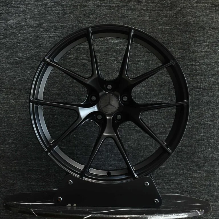 Toyota GR86 wheels – Gloss Black 5 Y-Spoke (APEX VS-5RS-Style), front view