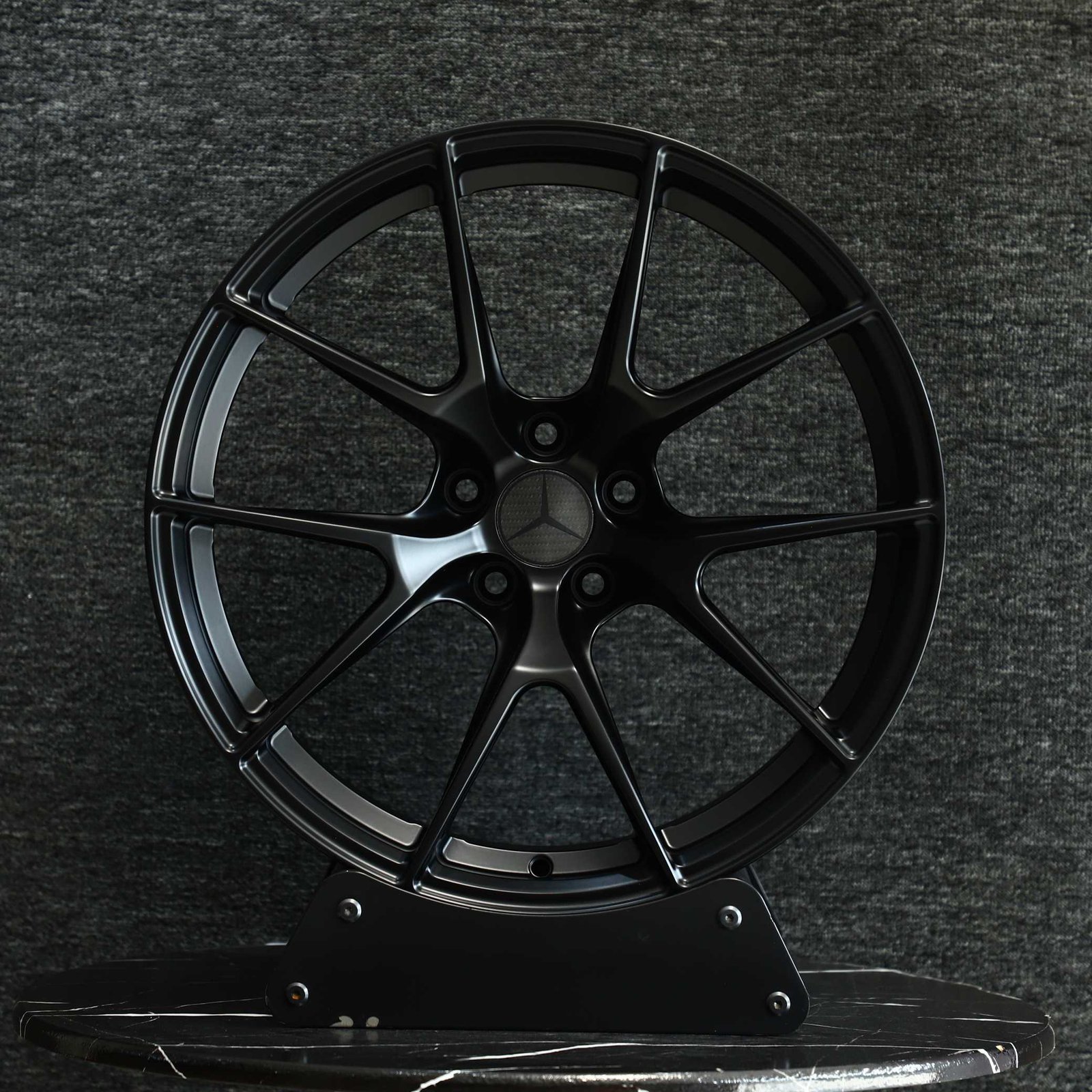 Mercedes-Benz E-Class W213 wheels – Gloss Black 5 Y-Spoke (Mercedes-Benz OEM-Style), front view