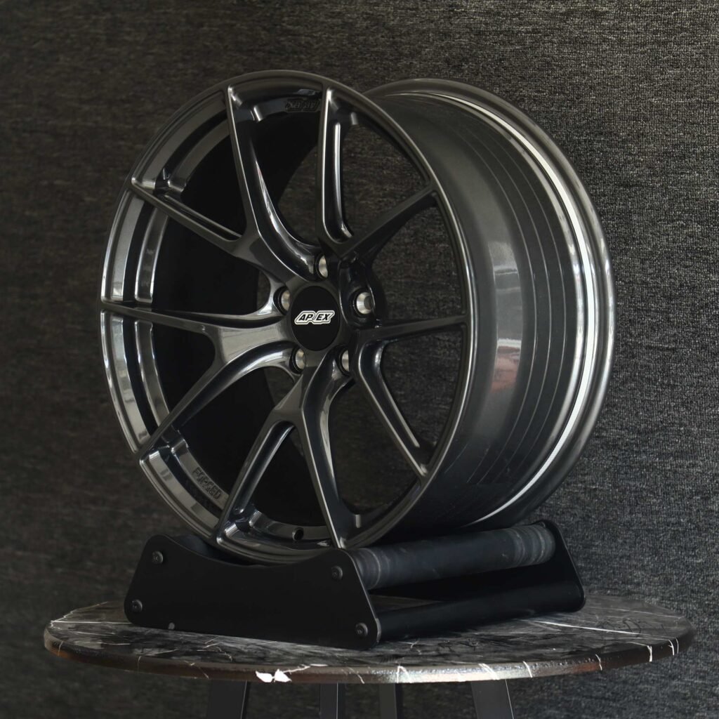 APEX Gloss Black / Gunmetal 5 Y-Spoke Forged Wheels - BMW M3 / Audi RS5 Fitment (5-Lug) view 3