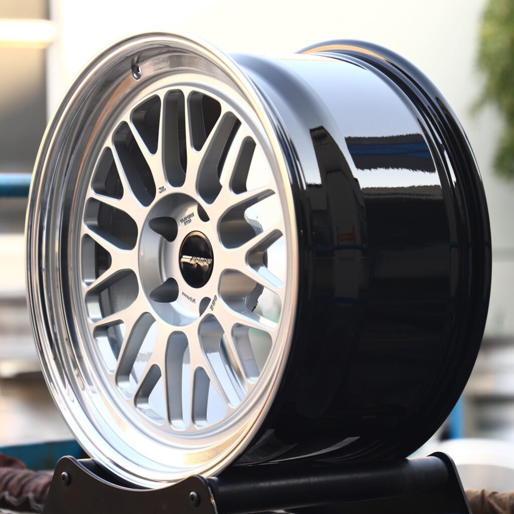 5x120 wheels – Matte Silver Deep Lip (APEX ML-10RT-Style), side view