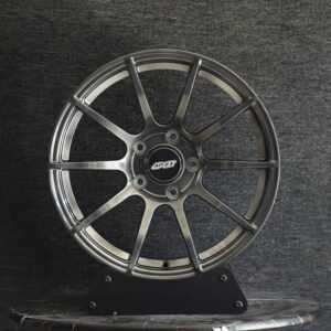 APEX Metallic Gray 10-Spoke Forged Wheels – BMW M3 / Audi RS5 Fitment (5-Lug)