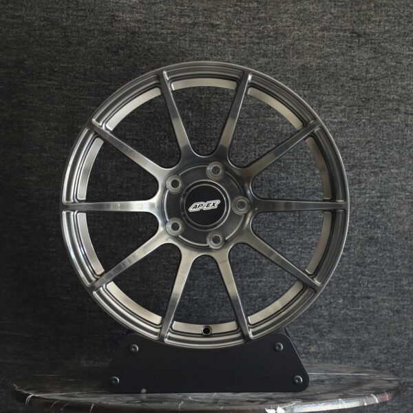 BMW 3 Series E90 wheels – Metallic Gray 10-Spoke (APEX SM-10-Style), front view