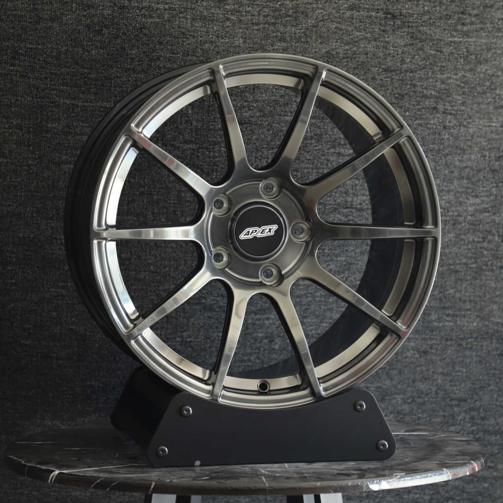 APEX Metallic Gray 10-Spoke Forged Wheels - BMW M3 / Audi RS5 Fitment (5-Lug) view 2