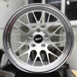 APEX-Style Matte Silver Mesh Deep-Lip Forged Wheels – BMW M3 E46 / Porsche 911 Fitment (5-Lug)
