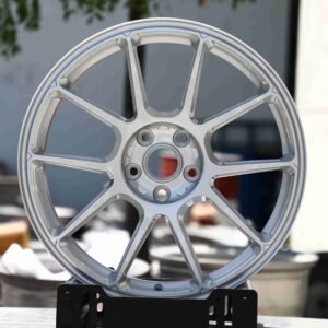BMW 3 Series E90 / BMW 3 Series F30 Forged Wheels – Matte Silver 10-Spoke (5-Lug)