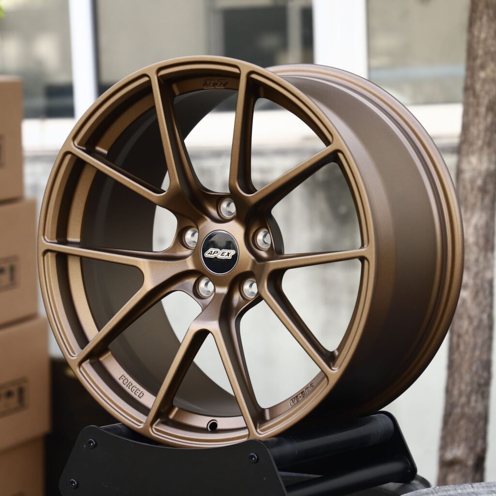 BMW M3 wheels – Bronze 5 Y-Spoke (APEX-Style), angled view