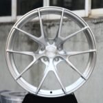 APEX-Style Brushed Silver 5 Y-Spoke Forged Wheels – Porsche 911 / M3 Fitment (5-Lug)
